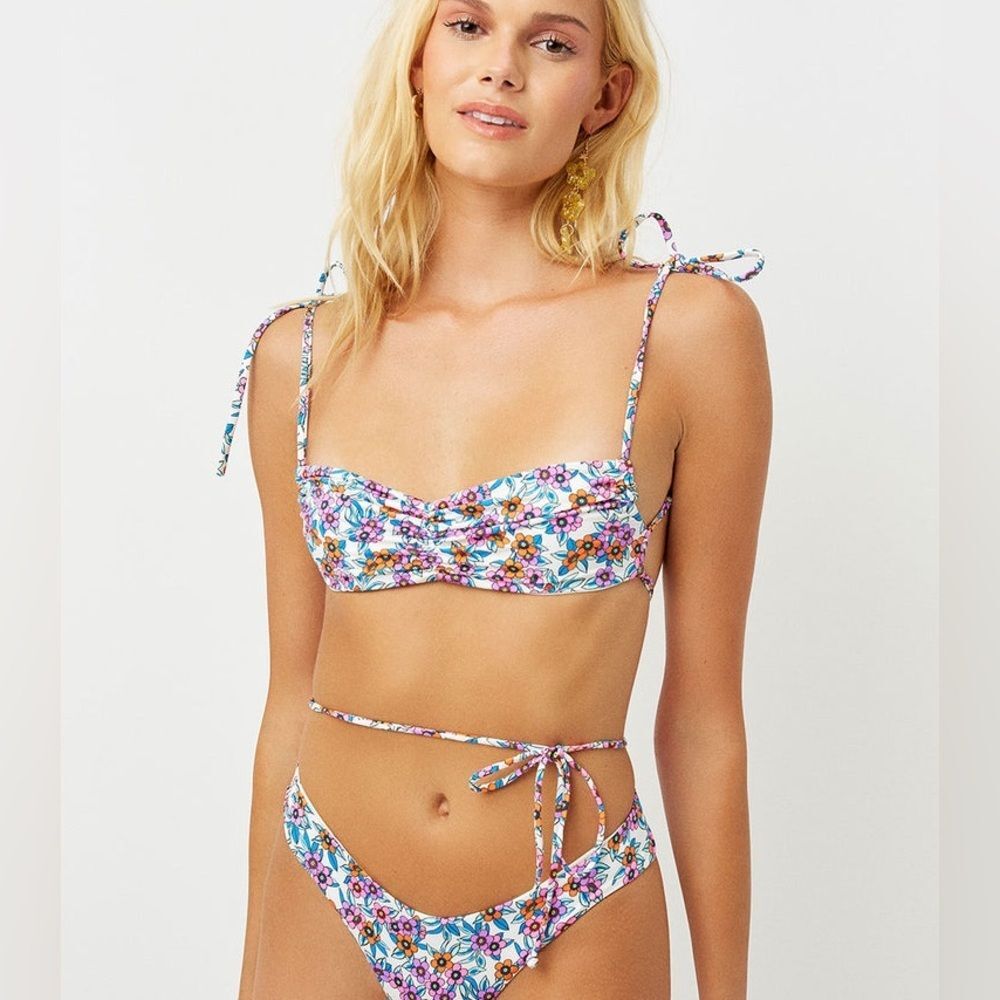 Frankie’s Bikini Foxy String Bandeau Bikini Top